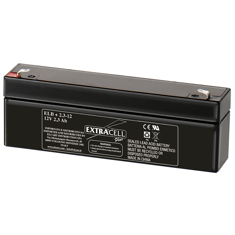 ELCART DISTRIBUTION - BATTERIA RIC.PIOMBO 12V  2,3 AH