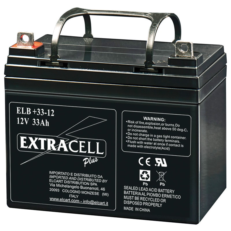 ELCART DISTRIBUTION - BATTERIA RIC.PIOMBO 12V 33 AH