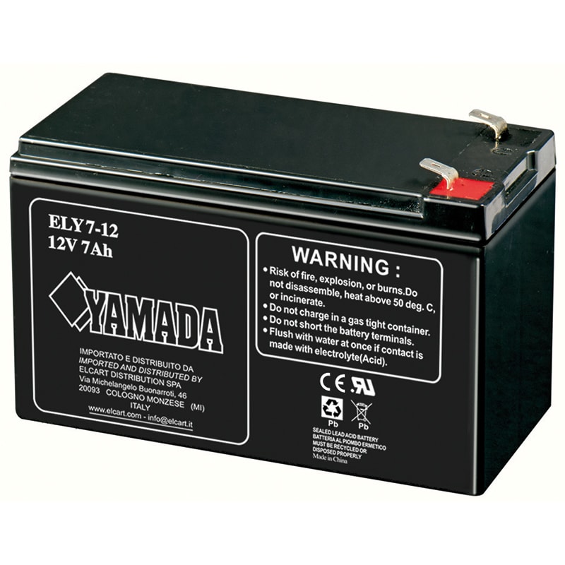 ELCART DISTRIBUTION - BATTERIA RIC.PIOMBO 12V 7 AH