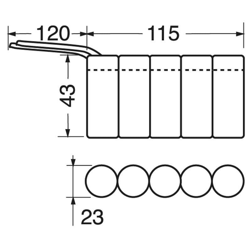 ELCART DISTRIBUTION - PACCO BATT.NI-CD   6V 1300MAH SC