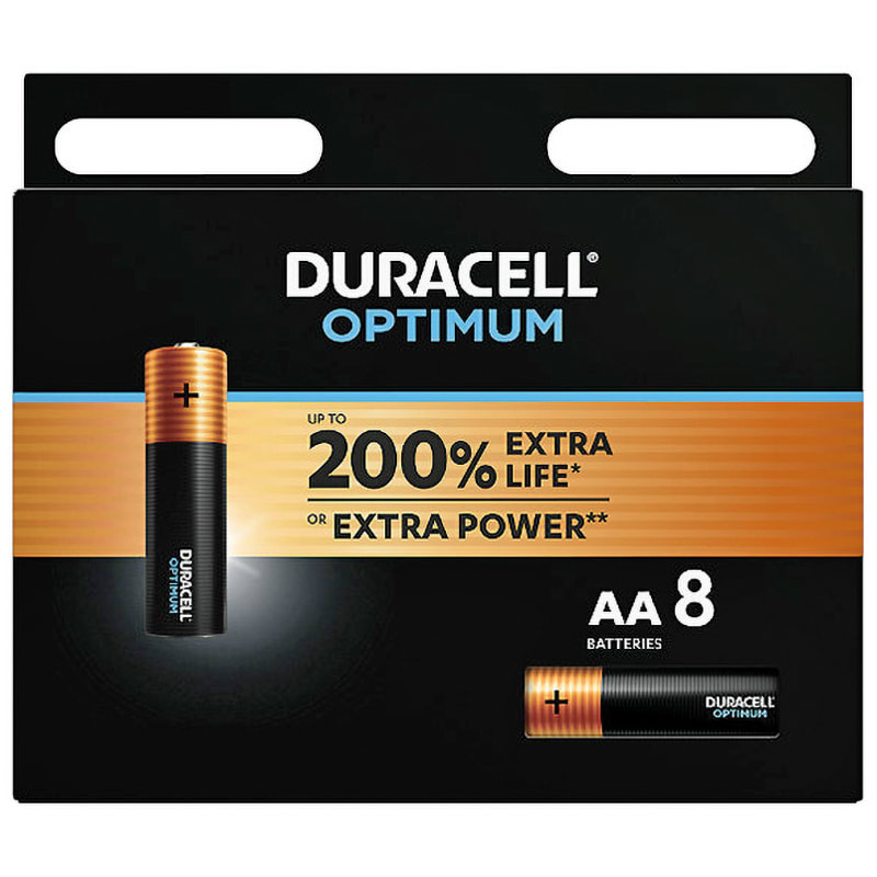 ELCART DISTRIBUTION - 8 PZ PILE  AA DURACELL OPTIMUM