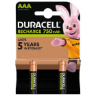 ELCART DISTRIBUTION - 2 PZ BATT.RICAR.NIMH AAA DURACELL