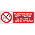 ELCART DISTRIBUTION - CARTELLO VIETATO UTILIZZARE ACQUA