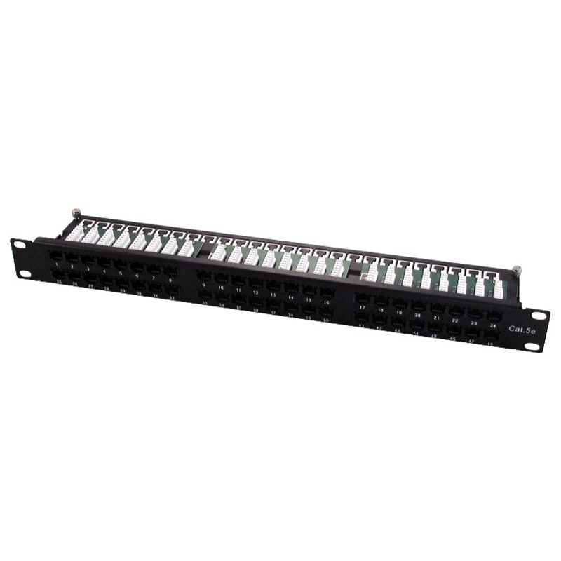WP - PANNELLO PATCH 24 POSTI RJ45 NERO