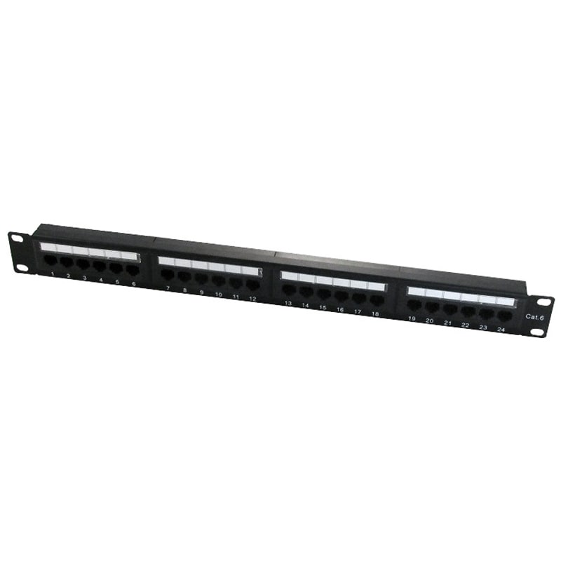 WP - PANNELLO PATCH 24P RJ45 0,5U CAT6