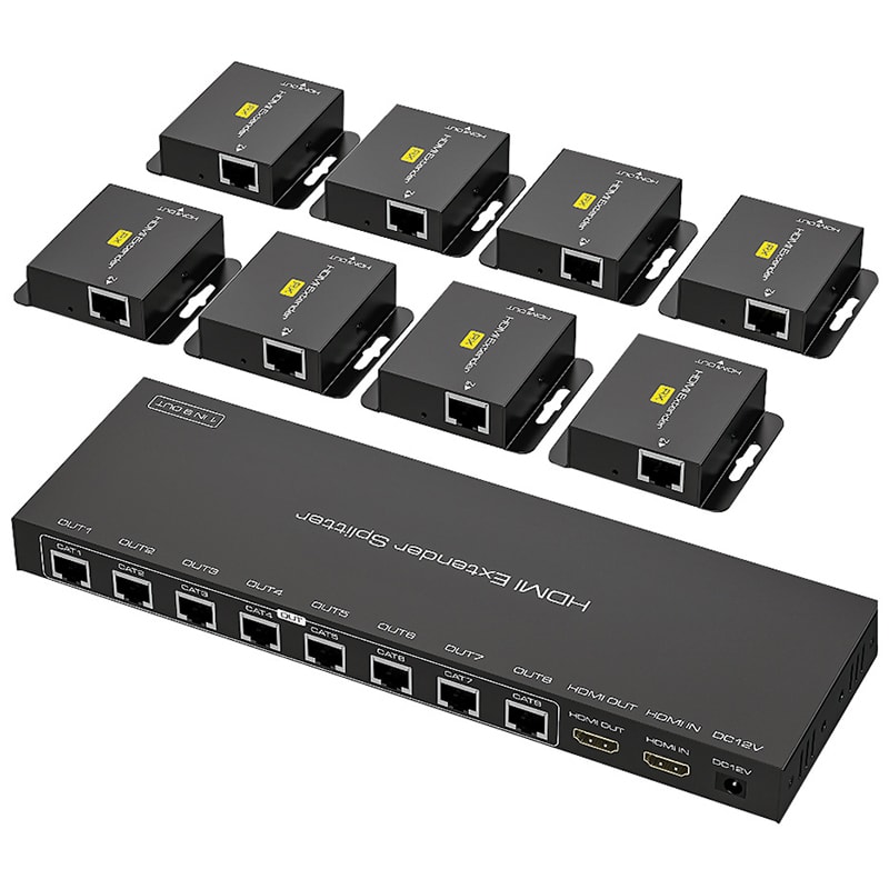 ELCART DISTRIBUTION - DISTR.SEGNALE HDMI1.3 3D 1X8 50MT