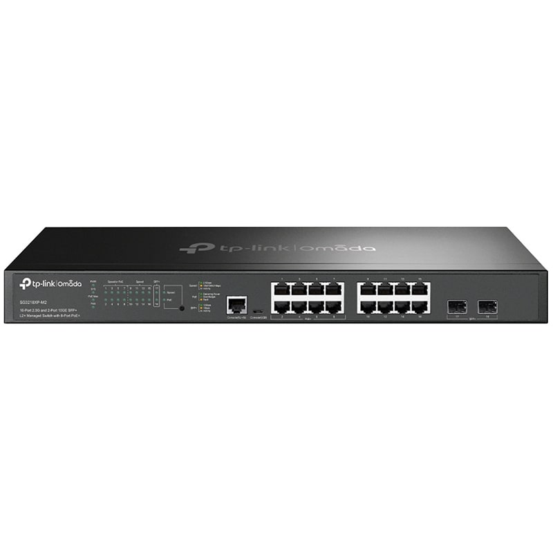 TP-LINK - SWITCH L2 16PORTE 2,5GB+2SFP+ POE