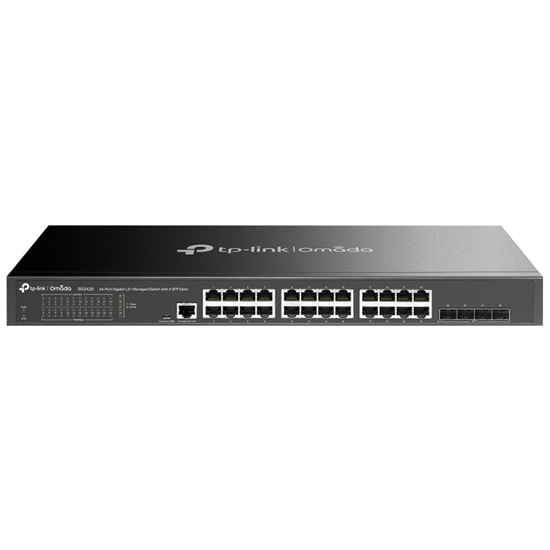 TP-LINK - SWITCH L2 24PORTE POE GIGA+4SFP