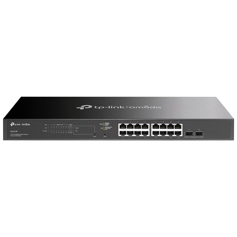 TP-LINK - SWITCH GIGA SMART 16POE+2SFP
