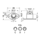 ELCART DISTRIBUTION - PRESA PANNELLO 8 POLI DIN STRET.