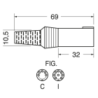 ELCART DISTRIBUTION - PRESA VOLANTE 5 POLI DIN 41524
