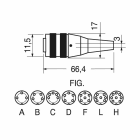 ELCART DISTRIBUTION - PRESA VOLANTE 7 POLI DIN A VITE