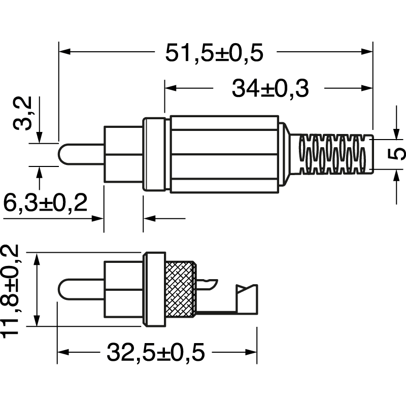ELCART DISTRIBUTION - SPINA VOLANTE RCA GIALLA PROFES