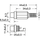 ELCART DISTRIBUTION - PRESA VOLANTE RCA GIALLA PROFES