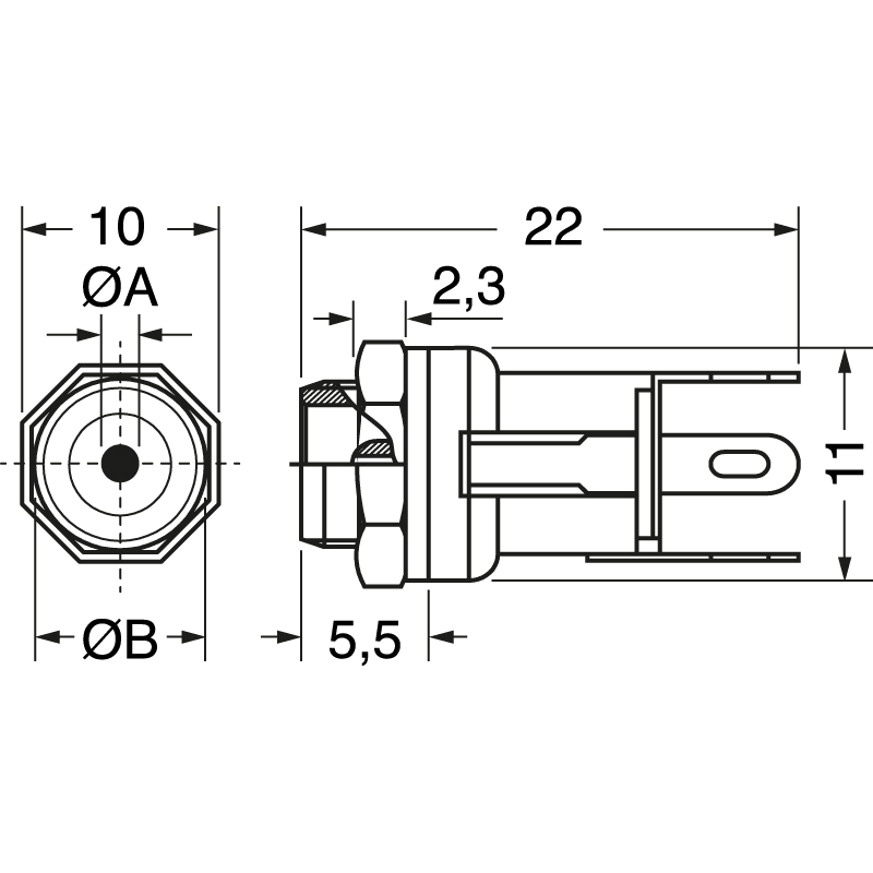 ELCART DISTRIBUTION - SPINA COAX PANN.PROFES.INT.2,5MM 040130200
