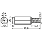 ELCART DISTRIBUTION - SPINA ALIM.VOL.PROFES. 5,5X2,5MM 040131200