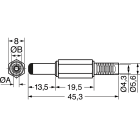 ELCART DISTRIBUTION - PRESA DC PROF.(5,5X2,5X14)+ GUIDA