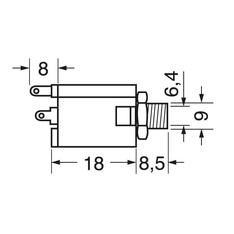 ELCART DISTRIBUTION - PRESA PANNELLO D. 6,3