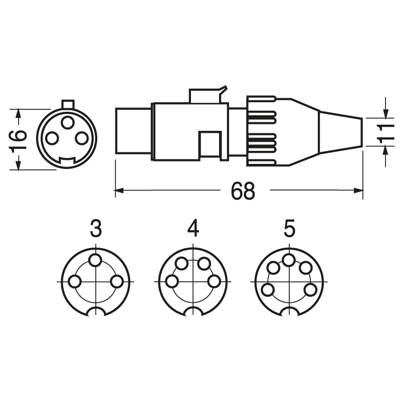 ELCART DISTRIBUTION - PRESA VOLANTE MICROF. NICHEL. 5 P