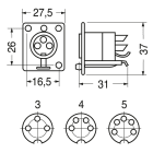 ELCART DISTRIBUTION - PRESA PANNEL. MICROF. NICHEL. 3 P