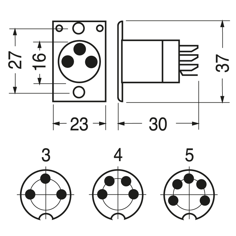 ELCART DISTRIBUTION - SPINA PANNEL. MICROF. BRUNITA 3 P 040490100