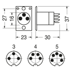 ELCART DISTRIBUTION - SPINA PANNEL. MICROF. BRUNITA 3 P 040490100