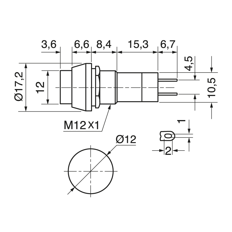 ELCART DISTRIBUTION - INTERR. A PULSANTE NERO