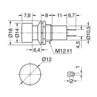 ELCART DISTRIBUTION - PULSANTE MOMENTANEO ROSSO 1A