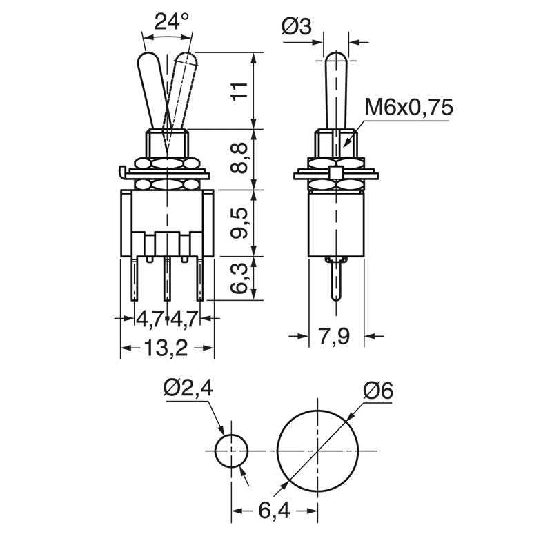 ELCART DISTRIBUTION - DEVIATORE MINIAT. 1 SC. 2 POS. CS
