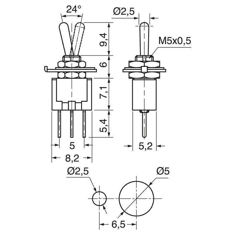 ELCART DISTRIBUTION - DEVIATORE 1 SC. 2 POS. C.S. MICRO