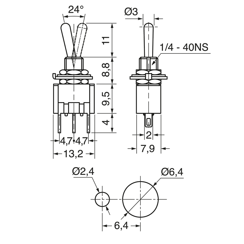 ELCART DISTRIBUTION - DEVIATORE 1 SC. 3 POS. DOPP.AUTOR