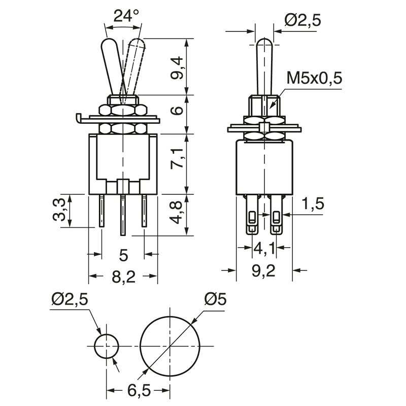 ELCART DISTRIBUTION - DEVIATORE SUBMINIAT. 2 SC. 2 POS.