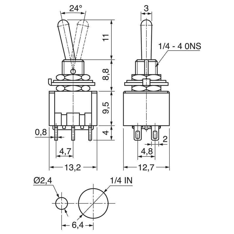 ELCART DISTRIBUTION - DEVIATORE 2 SC. 3 POS. DOPP.AUTOR