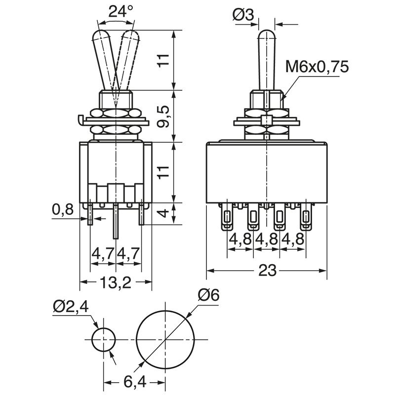 ELCART DISTRIBUTION - DEVIATORE MINIAT. 4 SC. 2 POS.