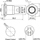 ELCART DISTRIBUTION - INTERRUTTORE ANTIV.IP65 24V ROSSO 040663800