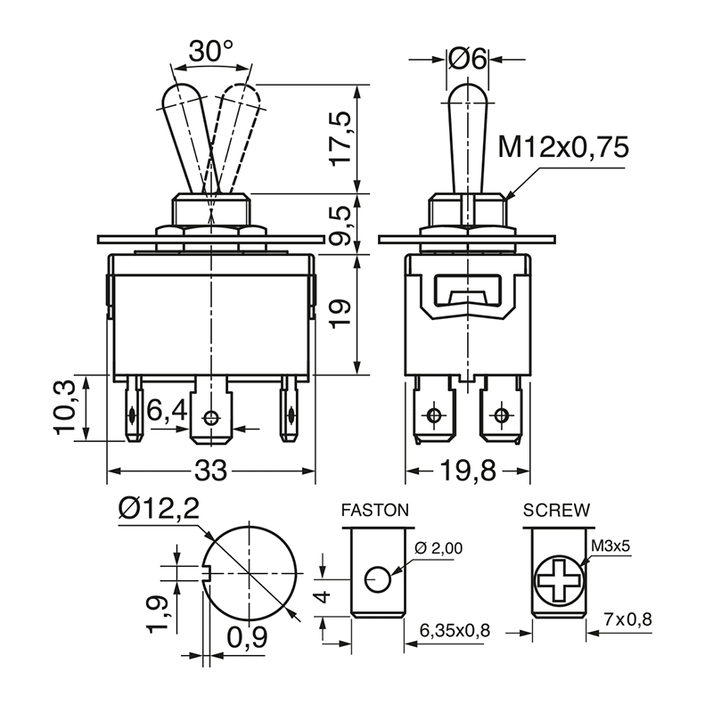 ELCART DISTRIBUTION - DEVIAT. BIP. A LEVA /PIASTRA/VITE