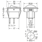 ELCART DISTRIBUTION - INTERRUTTORE 2P. ON-OFF NERO