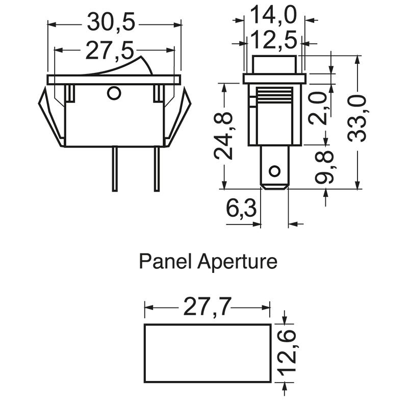 ELCART DISTRIBUTION - INTERRUTTORE 16A TASTO BIANCO