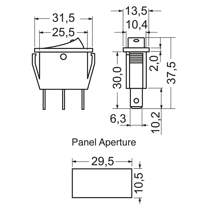 ELCART DISTRIBUTION - INTERR.BILANC.LUMIN. TASTO ROSSO