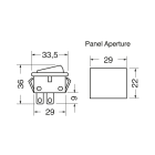 ELCART DISTRIBUTION - INTERRUTTORE BIPOL. LUM. ROSSO