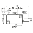 ELCART DISTRIBUTION - DEVIATORE MINIATURA LEVA CORTA