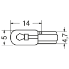 ELCART DISTRIBUTION - LAMPADA FILAMENTO 12V ATT. T1 3/4