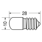 ELCART DISTRIBUTION - LAMPADA ATT. E10 24 V 125 MA