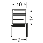 ELCART DISTRIBUTION - PORTALAMPADE ATTACCO E10 OTTONE