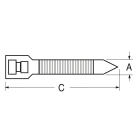 ELCART DISTRIBUTION - FASCETTA LARG.3,6 LUNG.150 BIANCO