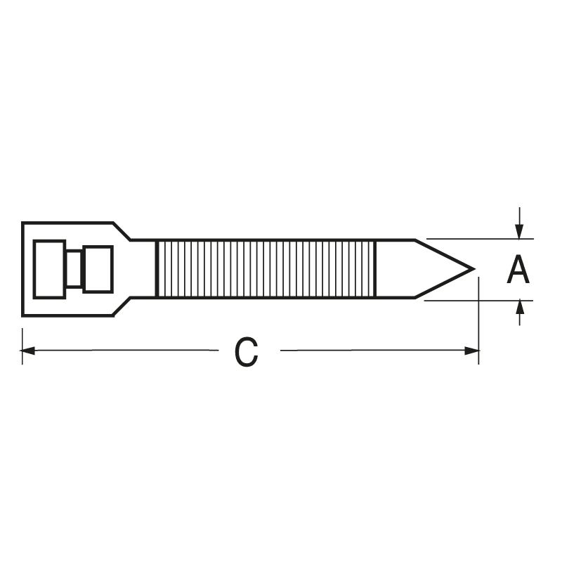 ELCART DISTRIBUTION - FASCETTA LARG.7,6LUNG.240 BIANCO