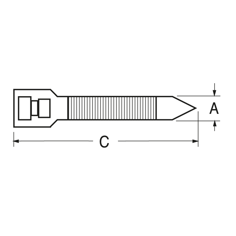 ELCART DISTRIBUTION - FASCETTA LARG.2,5 LUNG.100 NERO