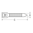 ELCART DISTRIBUTION - FASCETTA LARG.3,6 LUNG.150 NERO