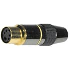 ELCART DISTRIBUTION - PRESA MINI DIN 4 POLI IN METALLO 050304400