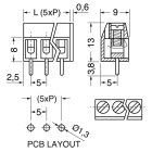 ELCART DISTRIBUTION - CONNETTORE C.S. PASSO 5 3 POLI 050513500